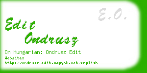 edit ondrusz business card